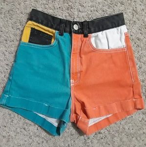 American Apparel ColorBlock shorts